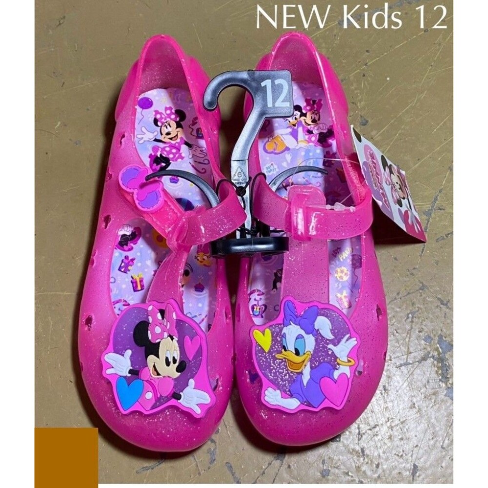 NEW Disney kids Girls Pink Minnie Mouse Daisy Duck Jelly Sandals Size 12C